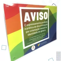 Placa acrílica lgbtqia+