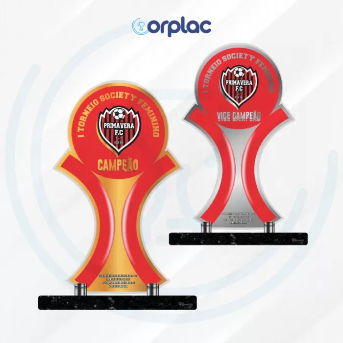 Troféu acrílico torneio