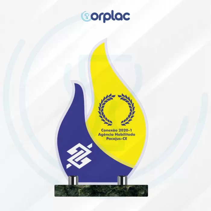 Troféu acrílico BB