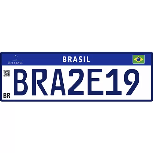Placa Mercosul para veículos
